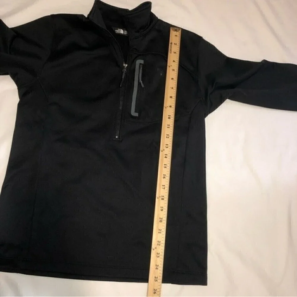 The North Face Mens Quarter Zip Pullover Black Size S